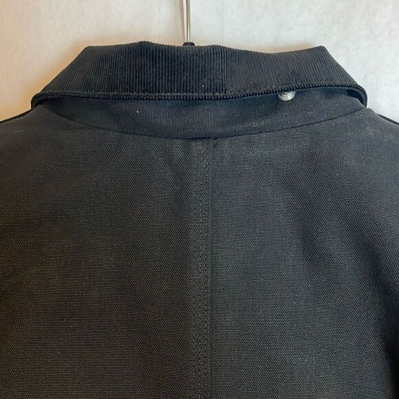 NWOT CARHARTT Mens XL Firm Duck Insulated Traditional Chore Coat Black Loose Fit - Picture 11 of 13